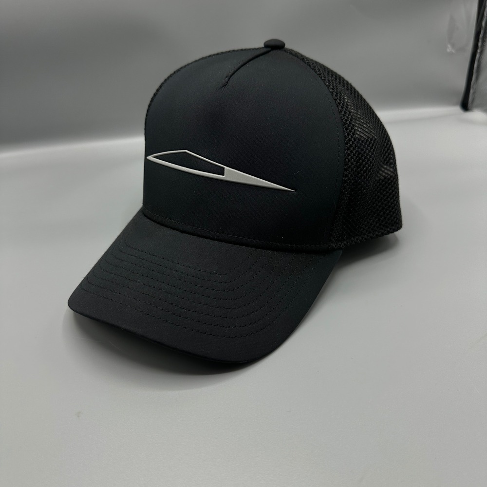 Tesla Cybertruck Graffiti Trucker Hat Black Mesh Snapback Cap Silhouette Logo